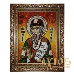 Янтарна ікона Святої Ярослав Муромський 20x30 см - фото