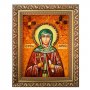 Бурштинова ікона Преподобна Анастасія Патрикия 20x30 см