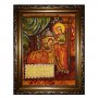 Бурштинова ікона Пресвята Богородиця Цілителька 20x30 см
