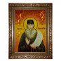 Бурштинова ікона Преподобний Максим Грек 20x30 см