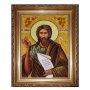 Бурштинова ікона Святий Іоанн Хреститель 20x30 см