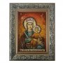 Бурштинова ікона Пресвята Богородиця Перш Різдва 20x30 см