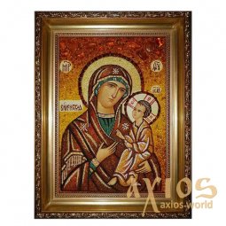 Бурштинова ікона Пресвята Богородиця Віленська 20x30 см - фото