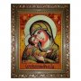 Бурштинова ікона Пресвята Богородиця Ігорівська 20x30 см