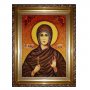 Бурштинова ікона Свята мучениця Алла 20x30 см