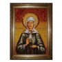 Бурштинова ікона Свята Матрона Московська 20x30 см