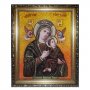 Бурштинова  ікона Пресвята Богородиця Неустанної Помочі  20x30 см