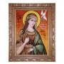 Бурштинова ікона Свята великомучениця Ірина 20x30 см