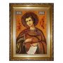 Бурштинова ікона Святий пророк Даниїл 20x30 см