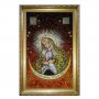 Бурштинова ікона Пресвята Богородиця Остробрамська 20x30 см