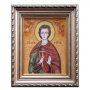 Бурштинова ікона Святий мученик Мирослав 20x30 см