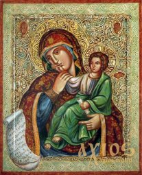Ікона Пресвята Богородиця Ватопедська 30х37,5 см - фото
