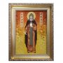 Янтарна ікона Преподобний Даниїл Московський 15x20 см