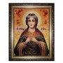 Янтарна ікона Свята мучениця Віра 40x60 см