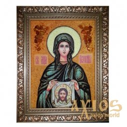 Янтарна ікона Свята мучениця Вероніка 40x60 см - фото
