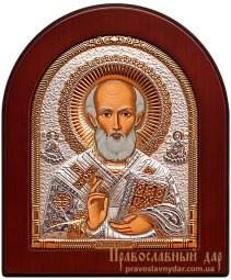 Ікона Святий Миколай Чудотворець 16x19 см - фото