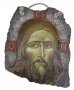 Писана ікона на камені Спаситель 24х31 см