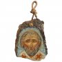 Ікона Святого Миколая, писана на камені, яєчна темпера, позолота, 24х19 см