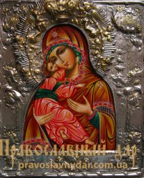 Писана ікона Богородиця Володимирська - фото