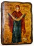 Ікона під старовину Покров Пресвятої Богородиці 7x9 см