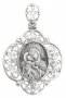 Образ Божої Матері «Володимирська», ажурний, срібло 925 °