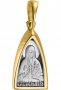 Образ «Свята преподобномучениці княгиня Єлизавета» срібло 925 проби, позолота 999 проби
