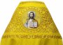 Облачення священицьке, вишите на габардині жовтого кольору