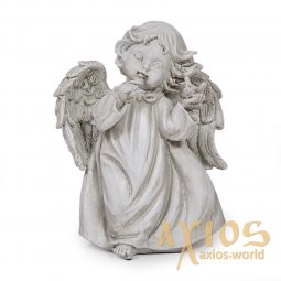 Ангел античний стоячий з птахом - фото