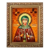 Янтарна ікона Преподобна Анастасія Патрикия 30x40 см