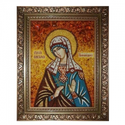 Янтарна ікона Свята Вікторія Нікомидійського 40x60 см - фото