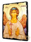 Ікона під старовину Святий Ангел Хранитель з позолотою 17x23 см