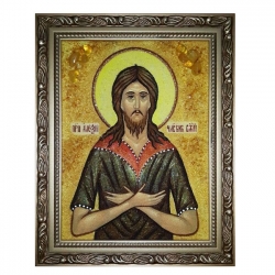 Янтарная икона Святой Алексий Человек Божий 80x120 см Янтарная икона Святой Алексий Человек Божий 80x120 см - фото