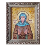 Янтарна ікона Свята преподобна Кіра Берійская 80x120 см