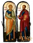Ікона під старовину Святі Апостоли Петро і Павло Складення подвійний 10x30 см
