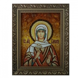 Янтарна ікона Свята мучениця Кіріена 80x120 см Янтарна ікона Свята мучениця Кіріена 80x120 см - фото