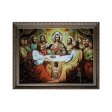 Янтарна ікона Таємна Вечеря 40x60 см