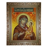 Янтарна ікона Пресвята Богородиця Лідська 15x20 см