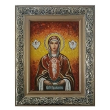 Янтарна ікона Пресвята Богородиця Албазінський 60x80 см