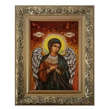 Янтарна ікона Святої Ангел Хранитель поясний 60x80 см