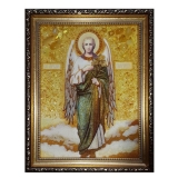 Янтарна ікона Святої Архангел Гавриїл 30x40 см