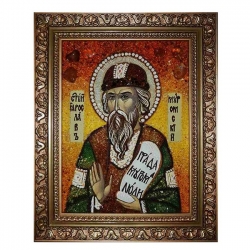 Янтарна ікона Святої Ярослав Муромський 30x40 см Янтарна ікона Святої Ярослав Муромський 30x40 см - фото