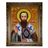 Янтарна ікона Святитель Василь Великий 40x60 см