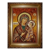 Янтарна ікона Пресвята Богородиця Віленська 80x120 см