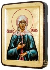 Икона Святая блаженная Ксения Петербургская Греческий стиль в позолоте  без шкатулки
