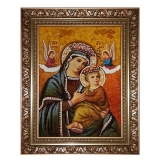 Янтарна ікона Пресвята Богородиця Невтомна допомога 80x120 см
