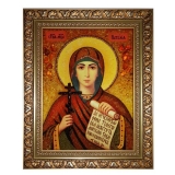 Янтарна ікона Свята мучениця Наталія 30x40 см