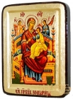 Икона Пресвятая Богородица Всецарица Греческий стиль в позолоте 30x40 см