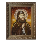 Янтарна ікона Преподобний Веніамін Печерський 40x60 см