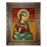Янтарна ікона Свята мучениця Руфіна Кесарійський 30x40 см