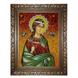 Янтарна ікона Свята мучениця Руфіна Кесарійський 80x120 см - фото